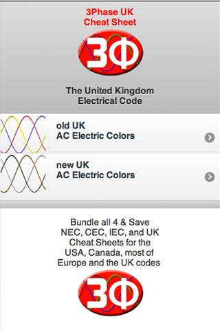 3Ph Cheat Sheet UK Electrical