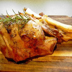 Leg of Lamb with Garlic Sauce