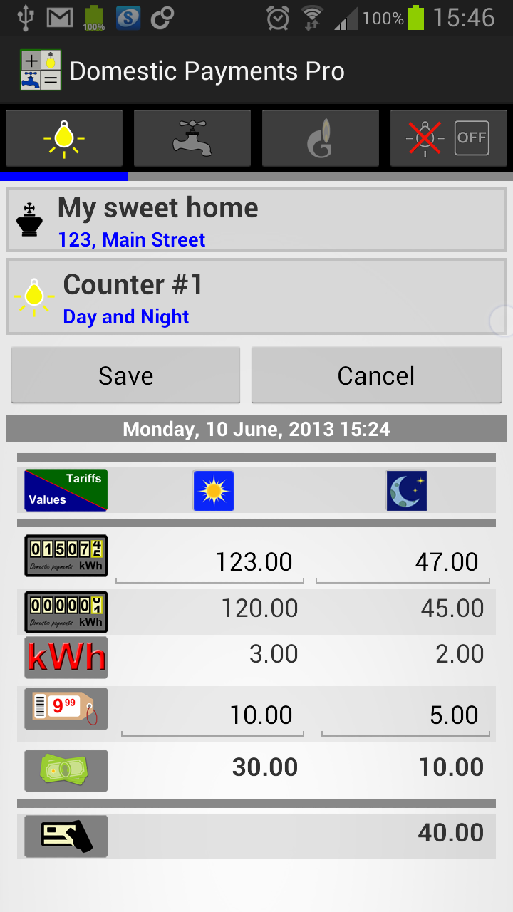Android application Domestic Payments Pro screenshort