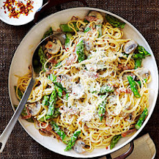 Prosciutto and Asparagus Pasta