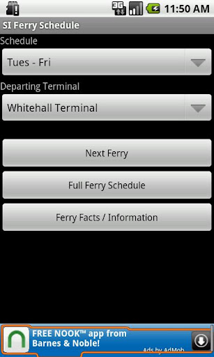 SI Ferry Schedule