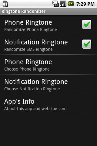 Ringtones Randomizer