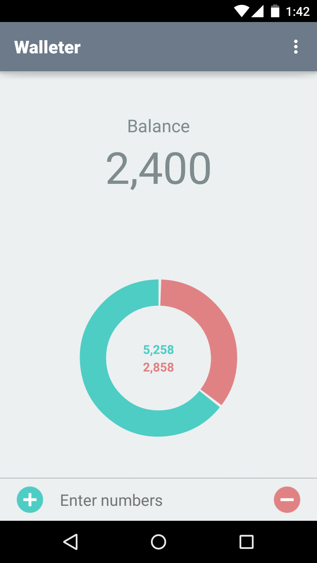 Android application Walleter - Simple Money App screenshort