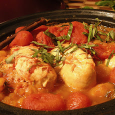Spicy Chicken Tagine With Apricots, Rosemary, and Ginger