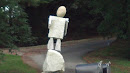 Stone Man Statue