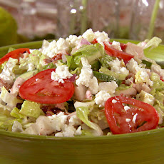Chicken Chopped Mediterranean Salad with Feta Vinaigrette