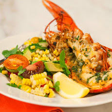 Grilled Corn, Heirloom Tomato, Avocado, and Arugula Salad