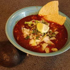 Pozole Rojo - Pork and Hominy Stew