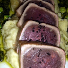 Tuna Sates with Wasabi Mayonnaise