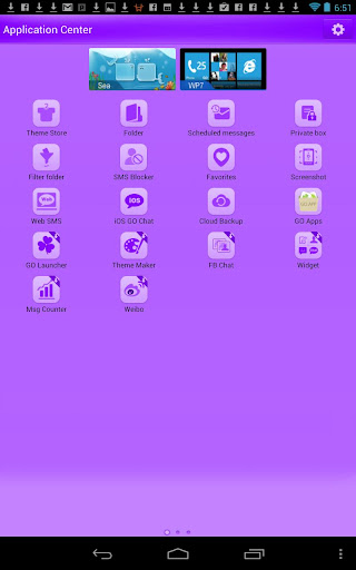 GO SMS Pro Theme Purple Nexus