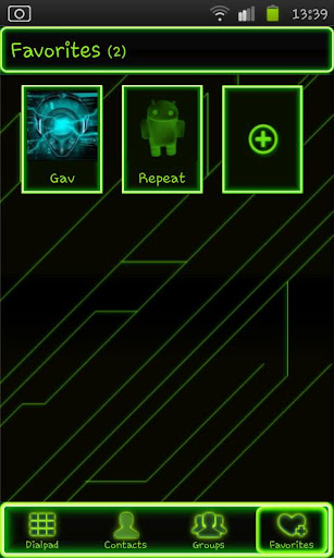 【免費個人化App】Neon Green Go Contacts-APP點子