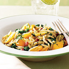 Pasta with Pancetta and Fresh Vegetables