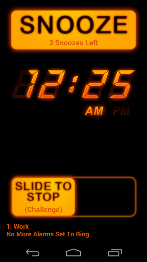    SureFire Alarm Clock Plus- screenshot  