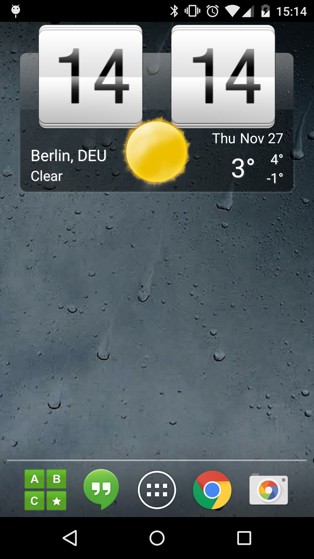 Android application Sense Flip Clock & Weather screenshort