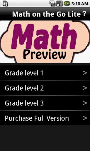 Math on the Go Lite