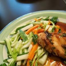 Bok Choy, Carrot and Apple Slaw