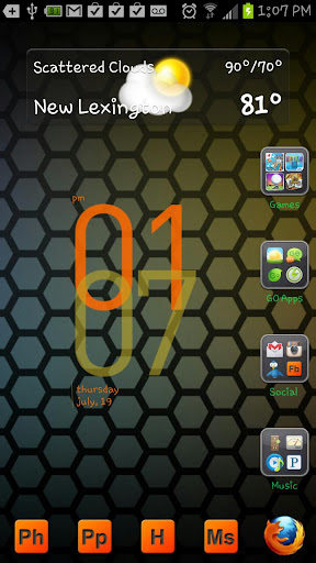 Go Launcher EX Honeycomb Theme