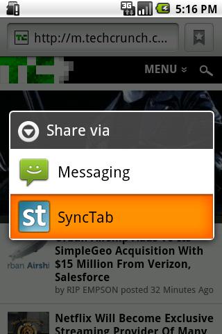 【免費生產應用App】SyncTab - send links easily-APP點子