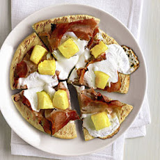 Ham and Pineapple Pita Pizzas