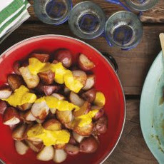 Roasted Potatoes with Huancaina Sauce
