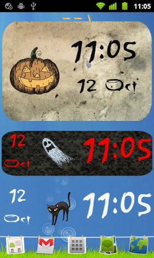 Halloween Clock Widget