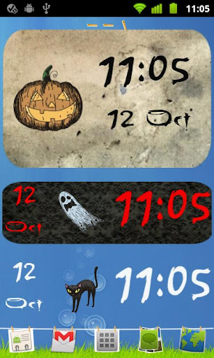 【免費娛樂App】Halloween Clock Widget-APP點子