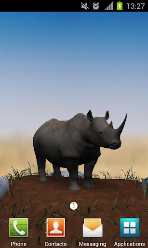 Save The Rhinos Live Wallpaper