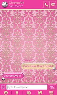 How to mod Pink & Gold Damask Theme SMS lastet apk for android