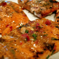 Salmon with Sesame and Orange-Ginger Relish
