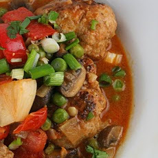 Pork Meatballs in Coconut Curry