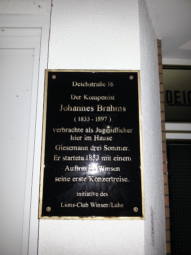 Johannes Brahms Jugendhaus 