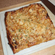 Mushroom Onion Gruyere Tart