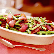 Green Beans and Pan-Roasted Red Onions