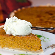 Pumpkin Pie With Spiced Whipped Cream