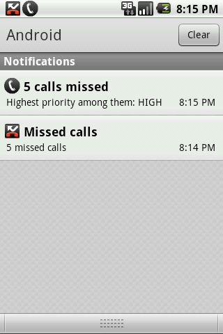 Missed Call Priority