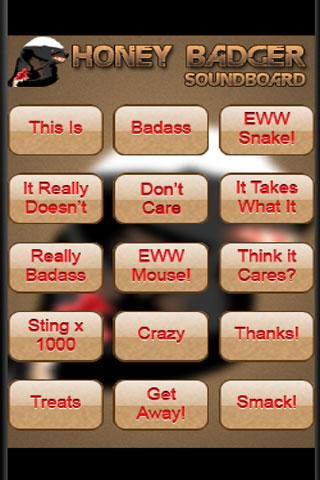 The Honey Badger Soundboard