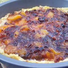 Sausage-Peach Puff Pancake