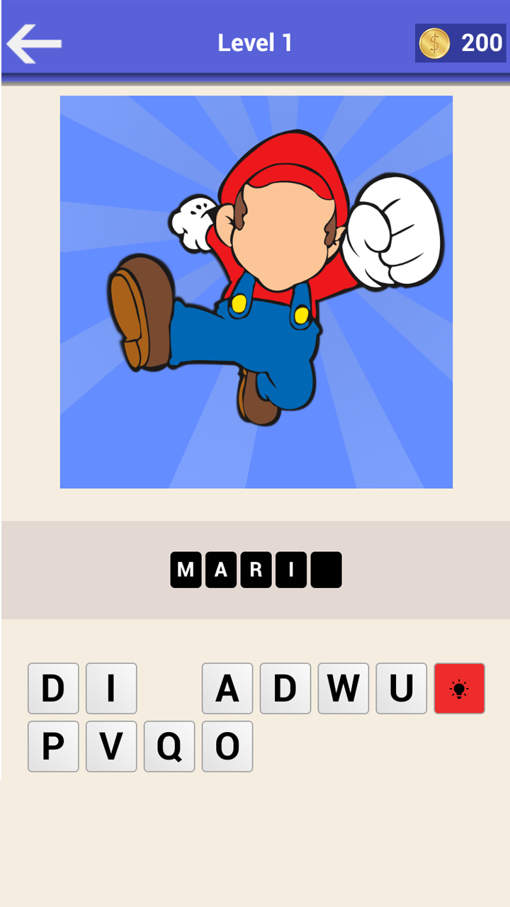 Android application Guess the Game Quiz screenshort