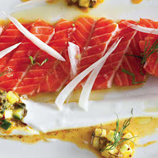 Moroccan Salmon Crudo with Yogurt