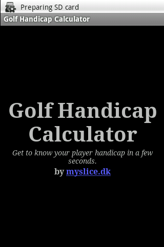 Golf Handicap Calculator