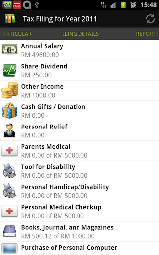 My Tax - Malaysia Tax Calc