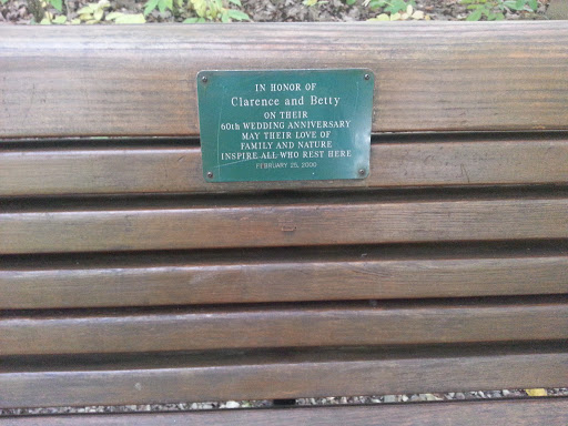 Clarence and Betty Memorial Bench