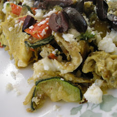 Scrambled Eggs With a Greek Flair