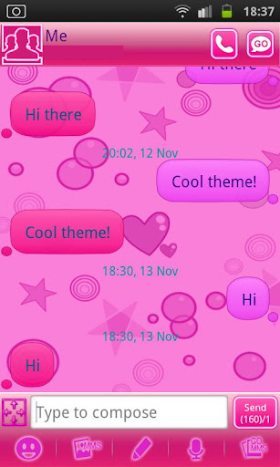 【免費個人化App】Cutie Pink Go Sms-APP點子