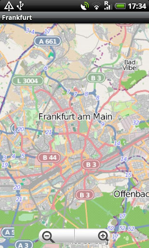 Frankfurt Street Map