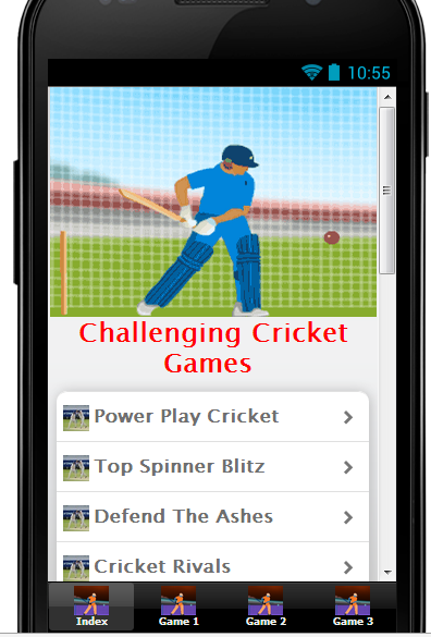 Android application Best Cricket Games for Mobiles screenshort