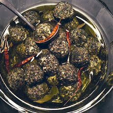 Seasoned Labne Balls in Olive Oil
