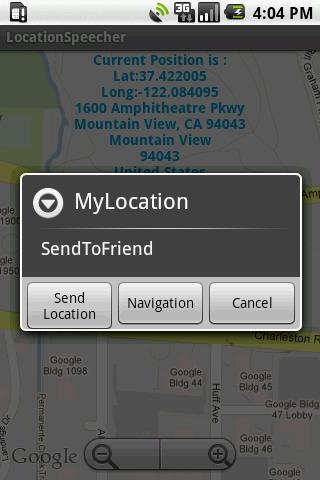 LocationSpeecher + Navigation