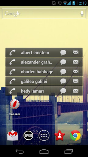 top-contacts-free for android screenshot