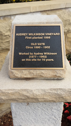 Historic Audrey Wilkinson Vineyard Plaque